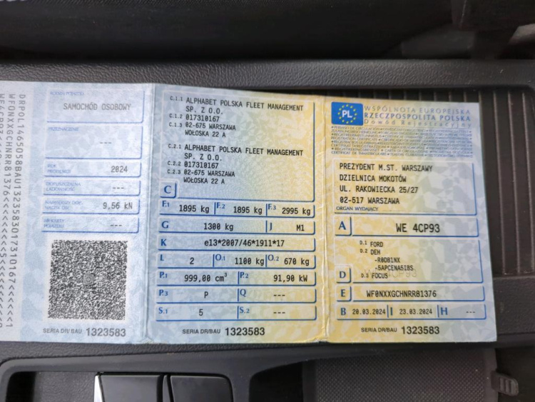 FORD Focus 1.0 EcoBoost Petrol 2024