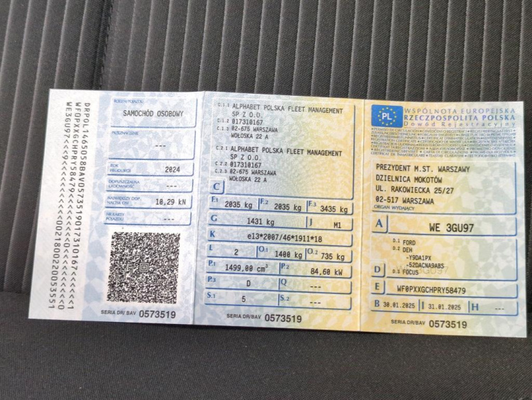 FORD Focus 1.5 EcoBlue Diesel 2024