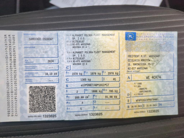 FORD Focus 1.0 EcoBoost Petrol 2024