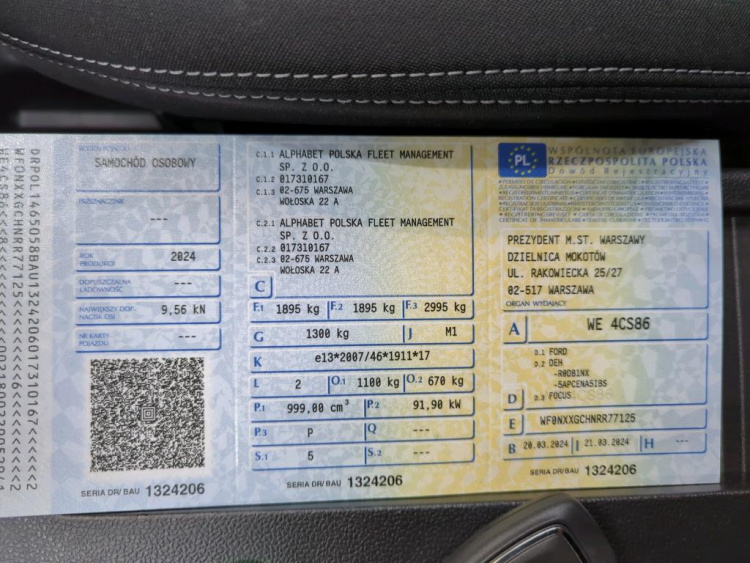 FORD Focus Petrol 2024