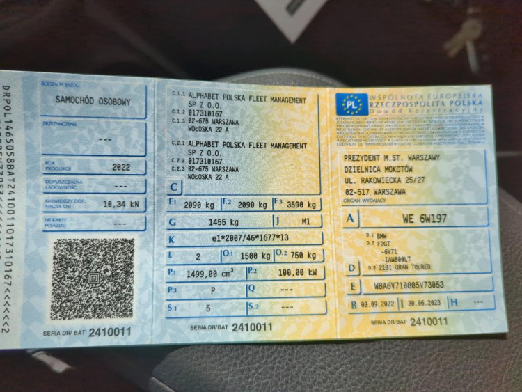 BMW SERIA 2 GRAN TO Petrol 2022
