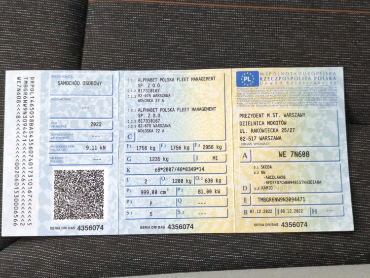 SKODA Kamiq Petrol 2022